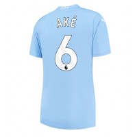 Dres Manchester City Nathan Ake #6 Domaci za Žensko 2023-24 Kratak Rukav